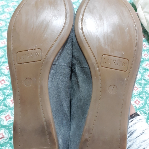J Crew Grey Suede Ballet Flats - Picture 4 of 4
